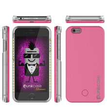 Load image into Gallery viewer, iPhone 6+/6S+ Plus Punkcase LED Light Case Light Illuminated Case, Pink W/  Battery Power Bank (Color in image: black)
