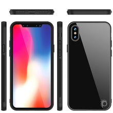Load image into Gallery viewer, iPhone X Case, Punkcase GlassShield Ultra Thin Protective 9H Full Body Tempered Glass Cover W/ Drop Protection &amp; Non Slip Grip for Apple iPhone 10 [Black] (Color in image: Red)
