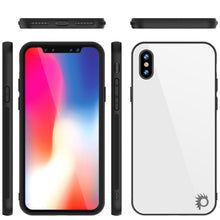 Load image into Gallery viewer, iPhone X Case, Punkcase GlassShield Ultra Thin Protective 9H Full Body Tempered Glass Cover W/ Drop Protection &amp; Non Slip Grip for Apple iPhone 10 [White] (Color in image: Red)
