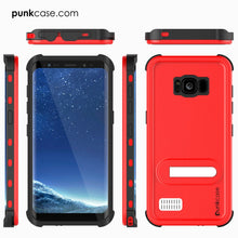 Charger l&#39;image dans la galerie, Galaxy S8 Plus Waterproof Case, Punkcase KickStud Red Series [Slim Fit] [IP68 Certified] [Shockproof] [Snowproof] Armor Cover. (Color in image: White)
