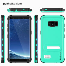 Charger l&#39;image dans la galerie, Galaxy S8 Plus Waterproof Case, Punkcase KickStud Teal Series [Slim Fit] [IP68 Certified] [Shockproof] [Snowproof] Armor Cover. (Color in image: Black)
