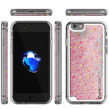 Charger l&#39;image dans la galerie, iPhone SE (4.7&quot;) Case, PunkCase LIQUID Rose Series, Protective Dual Layer Floating Glitter Cover (Color in image: green)
