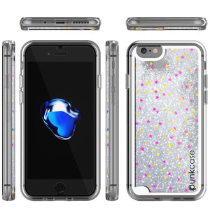 iPhone SE (4.7") Case, PunkCase LIQUID Silver Series, Protective Dual Layer Floating Glitter Cover (Color in image: pink)