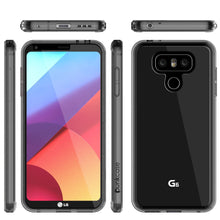 Load image into Gallery viewer, LG G6 Case Punkcase® LUCID 2.0 Crystal Black Series w/ PUNK SHIELD Screen Protector | Ultra Fit (Color in image: clear)
