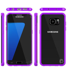 Load image into Gallery viewer, S7 Edge Case Punkcase® LUCID 2.0 Purple Series w/ PUNK SHIELD Screen Protector | Ultra Fit (Color in image: black)
