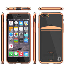 Charger l&#39;image dans la galerie, iPhone 8 Case, PUNKCASE® LUCID Rose Gold Series | Card Slot | SHIELD Screen Protector | Ultra fit (Color in image: Black)
