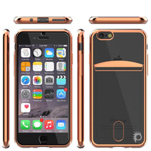 Load image into Gallery viewer, iPhone SE (4.7&quot;) Case, PUNKCASE® LUCID Rose Gold Series | Card Slot | SHIELD Screen Protector | Ultra fit (Color in image: Black)
