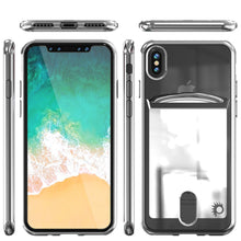 Charger l&#39;image dans la galerie, iPhone X Case, PUNKcase [LUCID Series] Slim Fit Protective Dual Layer Armor Cover W/ Scratch Resistant PUNKSHIELD Screen Protector [SILVER] 
