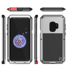 Charger l'image dans la galerie, Galaxy S9 Plus Metal Case, Heavy Duty Military Grade Rugged Armor Cover [shock proof] Hybrid Full Body Hard Aluminum &amp; TPU Design [non slip] W/ Prime Drop Protection for Samsung Galaxy S9 Plus [Silver] (Color in image: Black)
