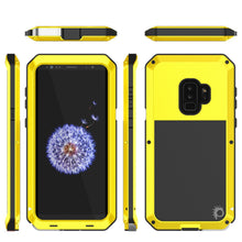 Charger l'image dans la galerie, Galaxy S9 Plus Metal Case, Heavy Duty Military Grade Rugged Armor Cover [shock proof] Hybrid Full Body Hard Aluminum &amp; TPU Design [non slip] W/ Prime Drop Protection for Samsung Galaxy S9 Plus [Neon] (Color in image: Black)
