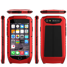 Charger l'image dans la galerie, iPhone 6s/6 Case, Punkcase Metallic PRO Red Series Cover W/ Attached Screen Protector | Touch-ID (Color in image: Black)

