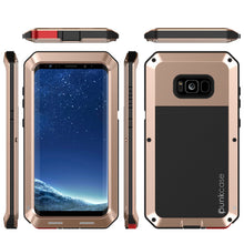 Load image into Gallery viewer, Galaxy S8  Case, PUNKcase Metallic Gold Shockproof  Slim Metal Armor Case (Color in image: white)
