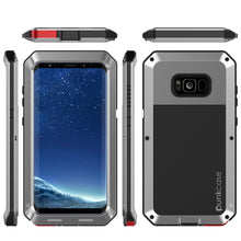 Load image into Gallery viewer, Galaxy S8+ Plus  Case, PUNKcase Metallic Silver Shockproof  Slim Metal Armor Case (Color in image: white)

