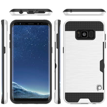 Load image into Gallery viewer, Galaxy S8 Case, PUNKcase [SLOT Series] [Slim Fit] Dual-Layer Armor Cover w/Integrated Anti-Shock System, Credit Card Slot [White] (Color in image: Pink)
