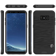 Load image into Gallery viewer, Galaxy S8 Plus Case, PUNKcase [SLOT Series] [Slim Fit] Dual-Layer Armor Cover w/Integrated Anti-Shock System, Credit Card Slot [Black] (Color in image: Pink)
