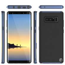 Load image into Gallery viewer, Galaxy Note 8 Case, PunkCase [Stealth Series] Hybrid 3-Piece Shockproof Dual Layer Cover [Non-Slip] [Soft TPU + PC Bumper] with PUNKSHIELD Screen Protector for Samsung Note 8 [Navy Blue] (Color in image: Black)
