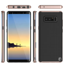 Load image into Gallery viewer, Galaxy Note 8 Case, PunkCase [Stealth Series] Hybrid 3-Piece Shockproof Dual Layer Cover [Non-Slip] [Soft TPU + PC Bumper] with PUNKSHIELD Screen Protector for Samsung Note 8 [Rose Gold] (Color in image: Black)

