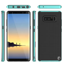 Load image into Gallery viewer, Galaxy Note 8 Case, PunkCase [Stealth Series] Hybrid 3-Piece Shockproof Dual Layer Cover [Non-Slip] [Soft TPU + PC Bumper] with PUNKSHIELD Screen Protector for Samsung Note 8 [Teal] (Color in image: Black)
