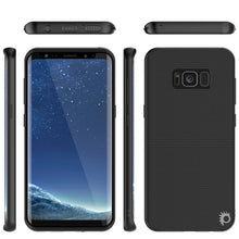 Load image into Gallery viewer, Galaxy S8 PLUS Case, PunkCase [Stealth Series] Hybrid 3-Piece Shockproof Dual Layer Cover [Non-Slip] [Soft TPU + PC Bumper] with PUNKSHIELD Screen Protector for Samsung S8+ [Black] (Color in image: Teal)
