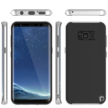 Load image into Gallery viewer, Galaxy S8 PLUS Case, PunkCase [Stealth Series] Hybrid 3-Piece Shockproof Dual Layer Cover [Non-Slip] [Soft TPU + PC Bumper] with PUNKSHIELD Screen Protector for Samsung S8+ [White] (Color in image: Black)

