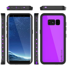 Load image into Gallery viewer, Galaxy S8 Waterproof Case PunkCase StudStar Purple Thin 6.6ft Underwater IP68 Shock/Snow Proof (Color in image: light blue)

