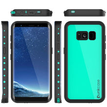 Load image into Gallery viewer, Galaxy S8 Waterproof Case PunkCase StudStar Teal Thin 6.6ft Underwater IP68 Shock/Snow Proof (Color in image: light blue)
