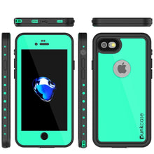 Charger l&#39;image dans la galerie, iPhone 8 Waterproof Case, Punkcase [Teal] [StudStar Series] [Slim Fit] [IP68 Certified]] [Dirtproof] [Snowproof] (Color in image: light green)
