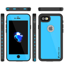 Charger l&#39;image dans la galerie, iPhone 7 Waterproof IP68 Case, Punkcase [Light Blue] [StudStar Series] [Slim Fit] [Dirt/Snow Proof] (Color in image: white)
