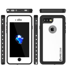 Charger l&#39;image dans la galerie, iPhone 8+ Plus Waterproof Case, Punkcase [StudStar Series] [White] [Slim Fit] [Shockproof] [Dirtproof] [Snowproof] Armor Cover (Color in image: light blue)
