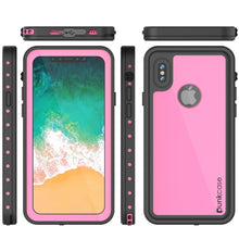 Load image into Gallery viewer, iPhone X Waterproof IP68 Case, Punkcase [Pink] [StudStar Series] [Slim Fit] [Dirtproof] (Color in image: pink)
