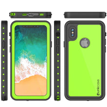 Load image into Gallery viewer, iPhone X Waterproof IP68 Case, Punkcase [Light green] [StudStar Series] [Slim Fit] [Dirtproof] (Color in image: light green)

