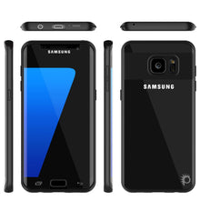 Load image into Gallery viewer, Galaxy S7 Edge Case [MASK Series] [BLACK] Full Body Hybrid Dual Layer TPU Cover W/ Protective PUNKSHIELD Screen Protector (Color in image: navy)

