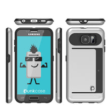Charger l'image dans la galerie, Galaxy S6 EDGE Case PunkCase CLUTCH Silver Series Slim Armor Soft Cover Case w/ Screen Protector (Color in image: Black)
