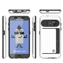Load image into Gallery viewer, Galaxy s7 Case PunkCase CLUTCH White Series Slim Armor Soft Cover Case w/ Tempered Glass (Color in image: Silver)
