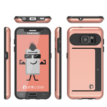 Load image into Gallery viewer, Galaxy s7 Case PunkCase CLUTCH Rose Gold Series Slim Armor Soft Cover Case w/ Tempered Glass (Color in image: White)
