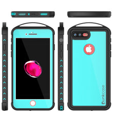 Load image into Gallery viewer, iPhone 7+ Plus Waterproof Case, Punkcase ALPINE Series, Teal | Heavy Duty Armor Cover (Color in image: light blue)
