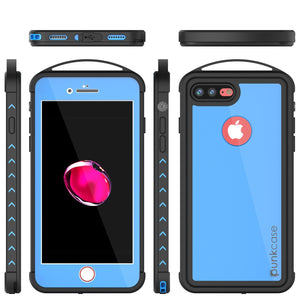 iPhone 7+ Plus Waterproof Case, Punkcase ALPINE Series, Light Blue | Heavy Duty Armor Cover (Color in image: light green)