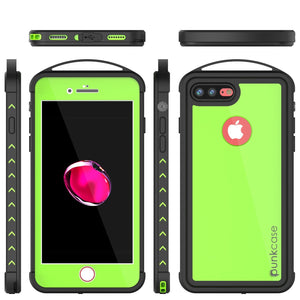 iPhone 7+ Plus Waterproof Case, Punkcase ALPINE Series, Light Green | Heavy Duty Armor Cover (Color in image: white)
