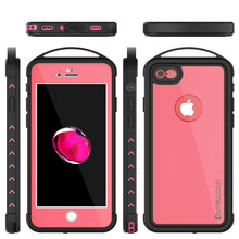 Charger l&#39;image dans la galerie, iPhone 8 Waterproof Case, Punkcase ALPINE Series, Pink | Heavy Duty Armor Cover (Color in image: red)
