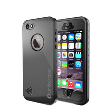Load image into Gallery viewer, iPhone 5S/5 Waterproof Case, PunkCase StudStar Black Case Water/Shock/Dirt Proof | Lifetime Warranty (Color in image: black)
