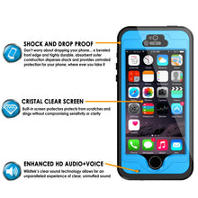 Load image into Gallery viewer, iPhone 5S/5 Waterproof Case, PunkCase StudStar Light Blue Water/Shock/Dirt Proof | Lifetime Warranty (Color in image: teal)
