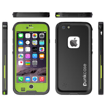 Load image into Gallery viewer, iPhone 6S+/6+ Plus Waterproof Case, Punkcase SpikeStar Light GreenThin Fit 6.6ft Underwater IP68 (Color in image: black)

