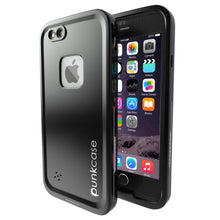 Load image into Gallery viewer, iPhone 6S/6 Waterproof Case, Punkcase SpikeStar Black | Thin Fit 6.6ft Underwater IP68 | Warranty (Color in image: black)
