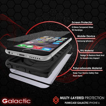 Load image into Gallery viewer, iPhone 6s/6 Case PunkCase Galactic SIlver Series Slim w/ Tempered Glass | Lifetime Warranty (Color in image: black)
