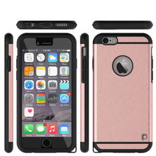 Load image into Gallery viewer, iPhone 6s Plus/6 Plus  Case PunkCase Galactic Rose Gold Slim w/ Tempered Glass | Lifetime Warranty (Color in image: black)
