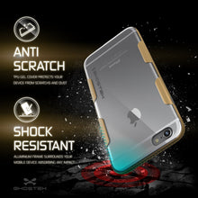 Load image into Gallery viewer, iPhone 6s Plus Case Gold Ghostek Cloak, Slim Protective Armor w/ Tempered Glass | Lifetime Warranty (Color in image: red)
