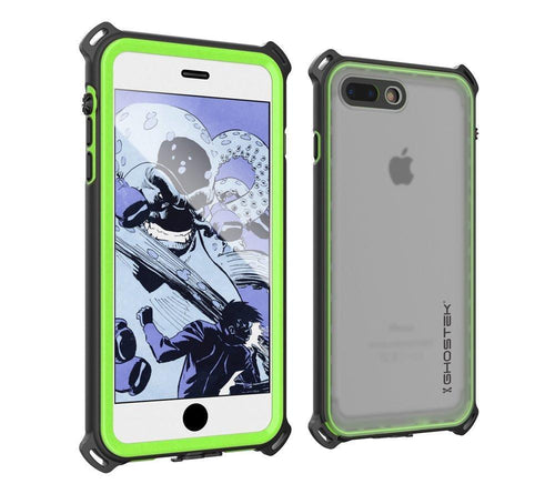 iPhone 8+ Plus Waterproof Case, Ghostek Nautical Series for iPhone 8+ Plus | Slim Underwater Protection | Adventure Duty | Swimming (Green) (Color in image: Green)
