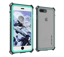 Charger l&#39;image dans la galerie, iPhone 7 Plus Waterproof Case, Ghostek Nautical Series for iPhone 7 Plus | Slim Underwater Protection | Adventure Duty | Swimming (Teal) (Color in image: Teal)
