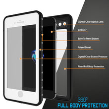 Load image into Gallery viewer, iPhone 7+ Plus Waterproof IP68 Case, Punkcase [Clear] [StudStar Series] [Slim Fit] [Dirtproof] (Color in image: white)
