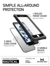 Charger l&#39;image dans la galerie, iPhone  8  Waterproof Case, Ghostek Nautical Series for iPhone  8  | Slim Underwater Protection | Ultra Fit | Swimming (Black) (Color in image: Pink)
